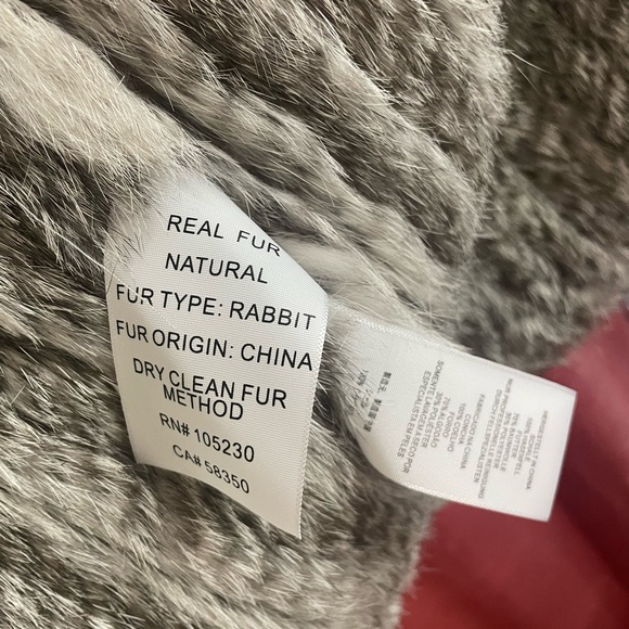$798 retail Joie rabbit fur open vest size Large - Picture 7 of 9